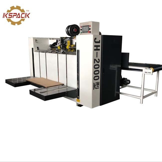 Manual Feeding Carton Box Stitching Machine Computer Controlled