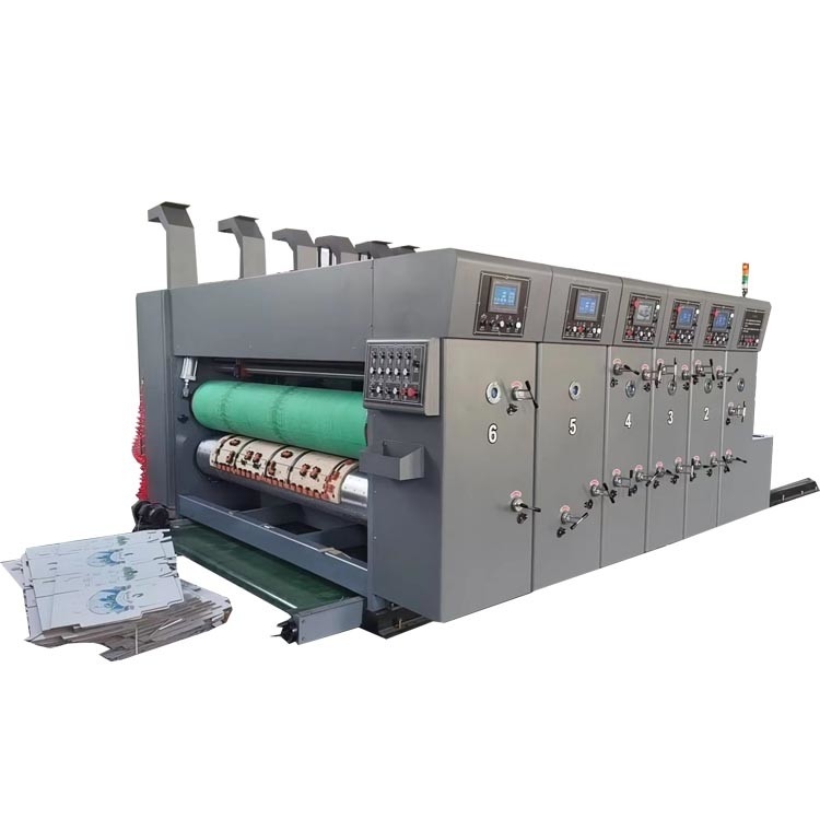 Automatic Feeder Corrugated Box Printing Machine With Simens PLC And 1200x2400mm Plate Size