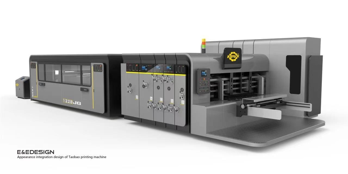 Automatic Feeder Corrugated Box Printing Machine With Simens PLC And 1200x2400mm Plate Size