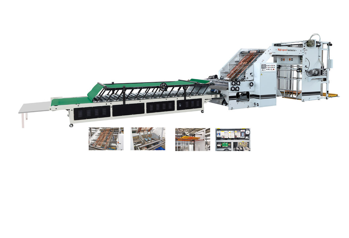 High Precision Cardboard Laminating Machine Automatic Flute Laminator 6.4kw