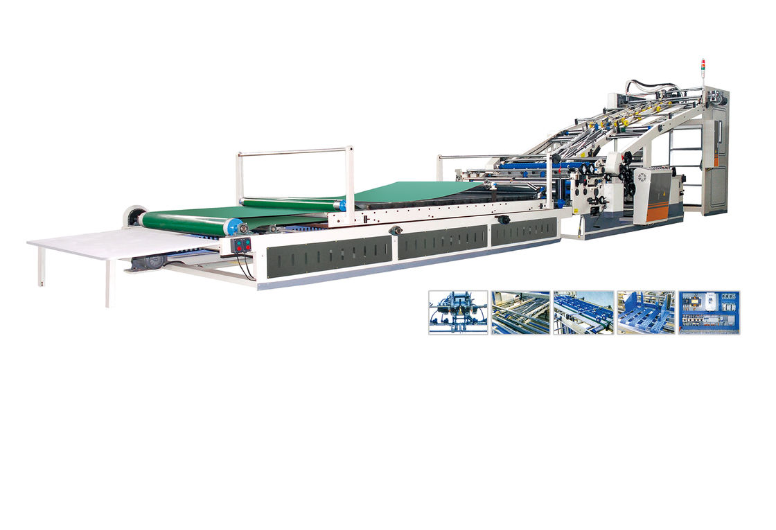 High Precision Cardboard Laminating Machine Automatic Flute Laminator 6.4kw