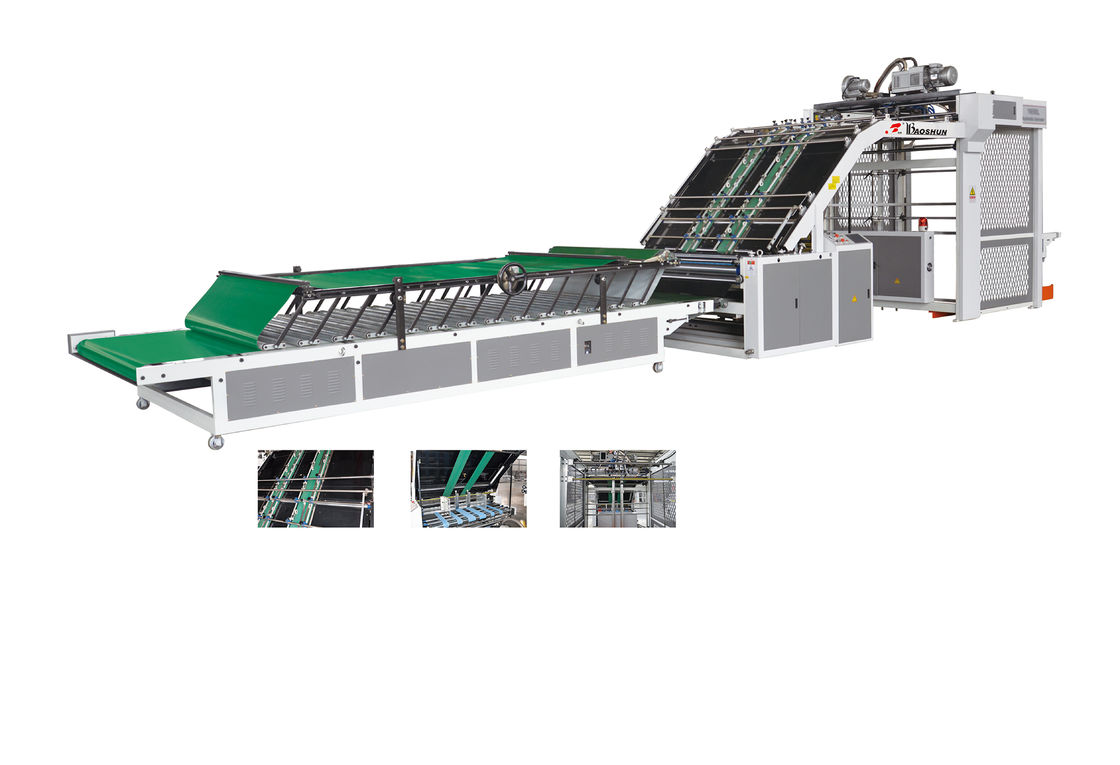 High Precision Cardboard Laminating Machine Automatic Flute Laminator 6.4kw