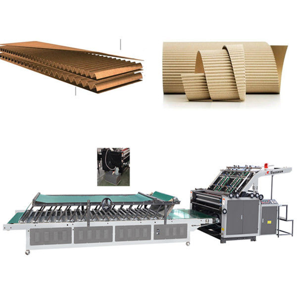 High Precision Cardboard Laminating Machine Automatic Flute Laminator 6.4kw