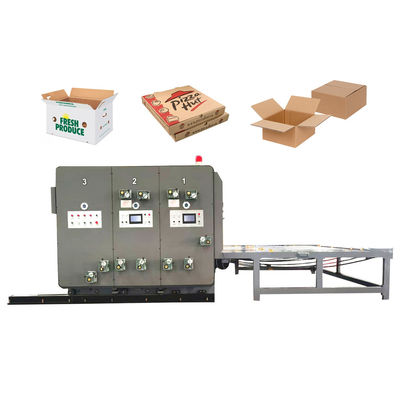 Ημιαυτόματη αλυσίδα τροφοδοσίας Φλεξο χαρτόνι εκτυπωτής Slotter Die Cutter Machine Corrugados χαρτόνι κάνοντας μηχανή
